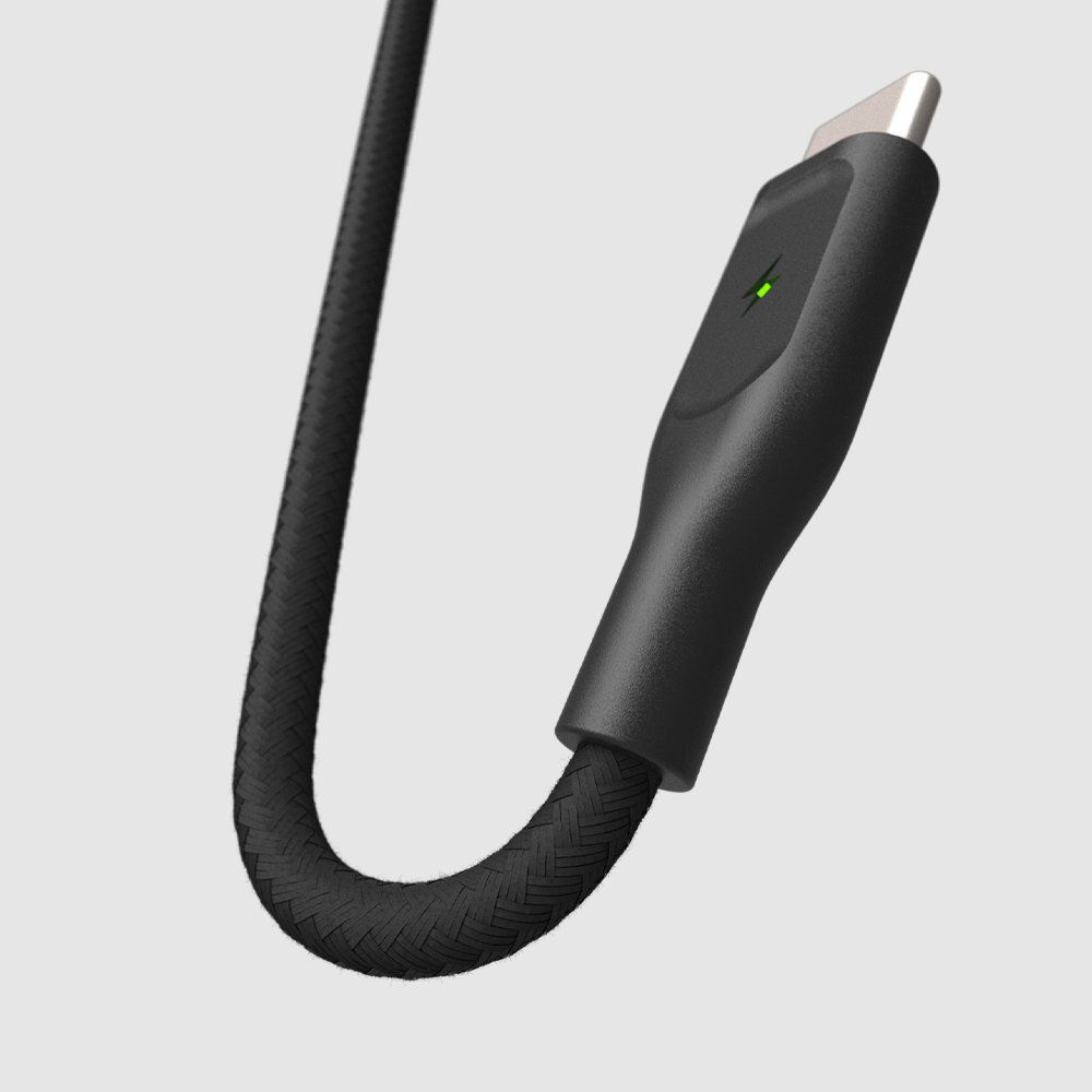 ElectroBoost - Thunderbolt LED 100W PD USB-C to USB-C Data Cable