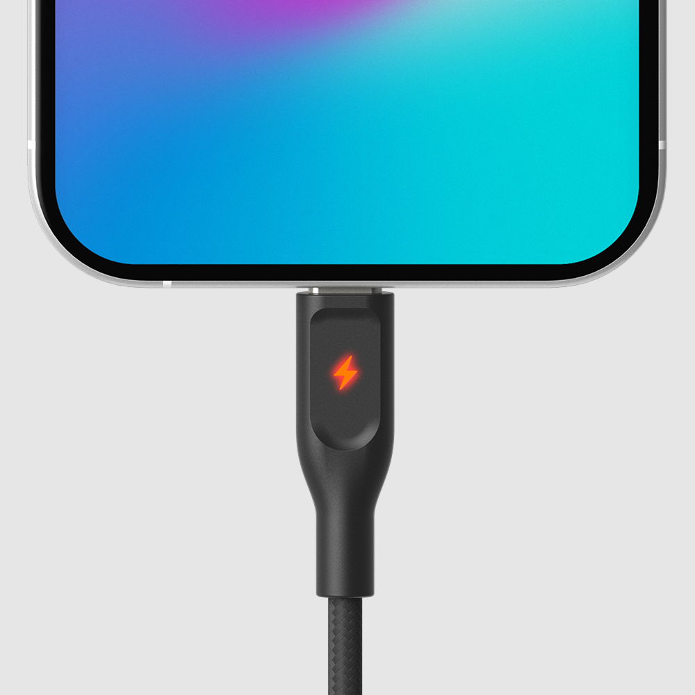 ElectroBoost - Thunderbolt LED 100W PD USB-C to USB-C Data Cable