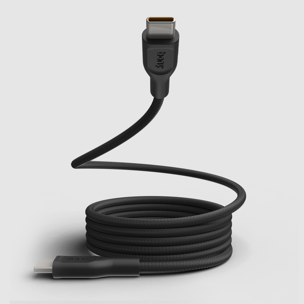 ElectroBoost - Magnetic 100W PD USB-C to USB-C Self-Winding Cable