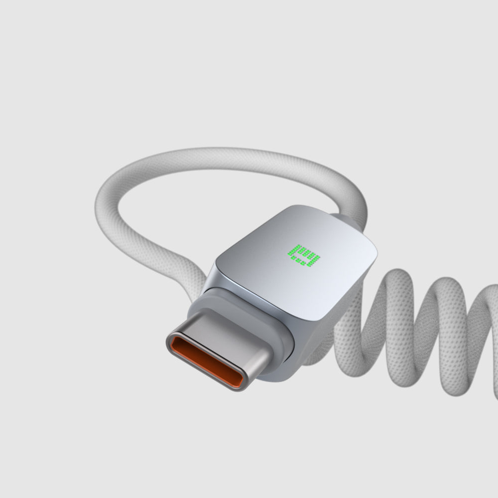 ElectroBoost Flex - 240W PD3.1 Coiled USB-C to USB-C Cable
