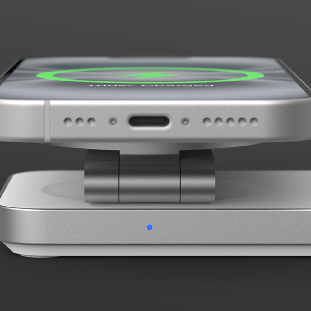 Built-in N52-grade strong magnets ensure perfect alignment with MagSafe-supported devices, guaranteeing stable and efficient charging every time. No more fumbling to find the right spot—simply snap your device into place and start charging.