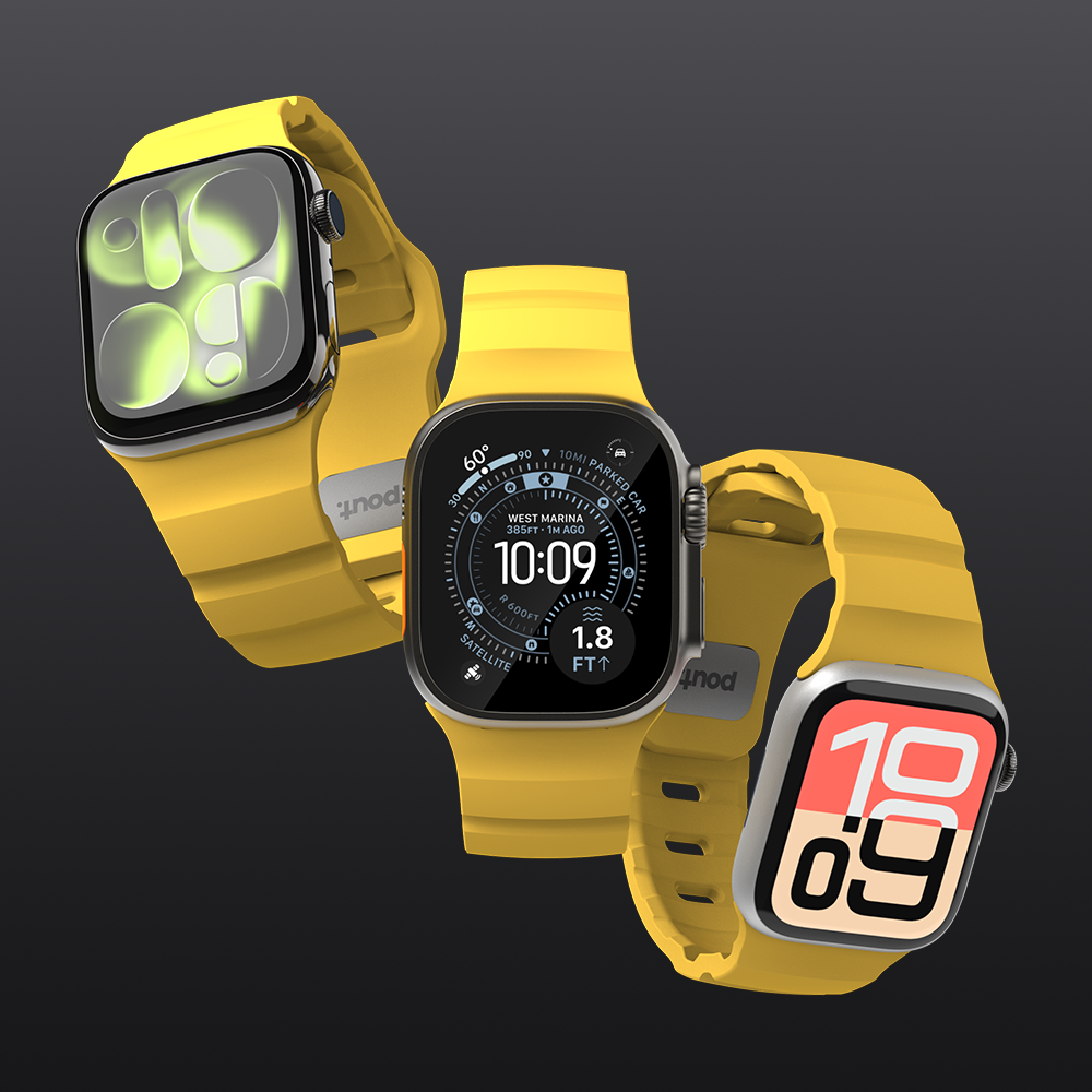 Features a tool-free, slide-in mechanism for easy swapping. The adjustable design provides a universal fit suitable for most wrist sizes.