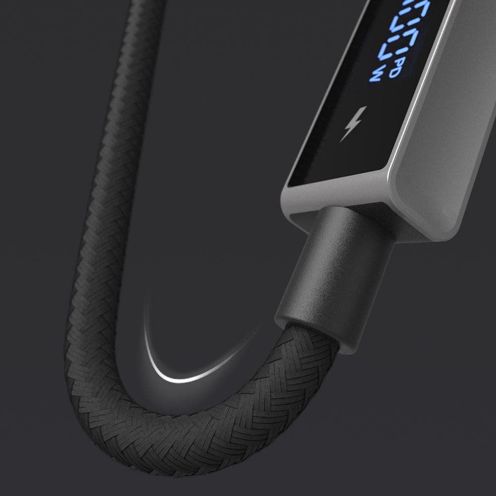 Tested for 25,000+ bends; orange-tipped USB-C connectors allow quick orientation and add style. 
