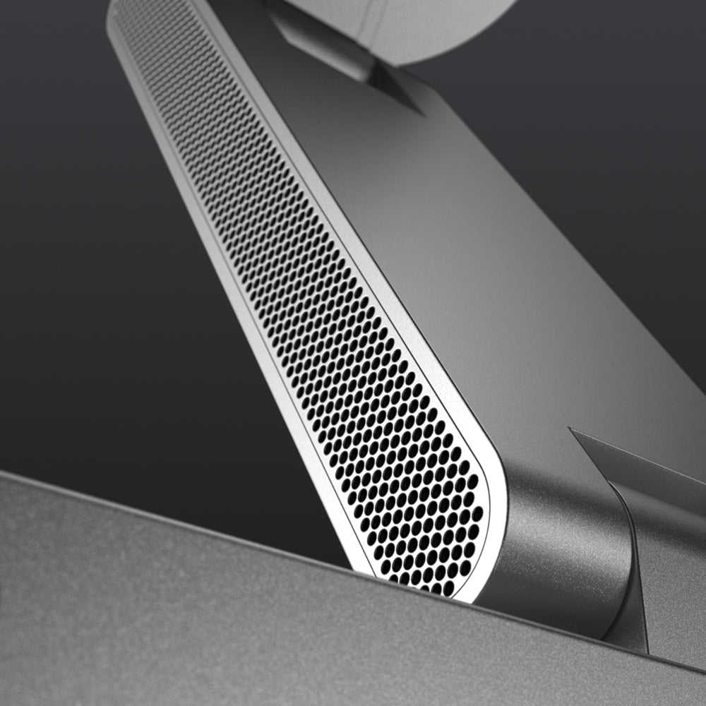 Features hundreds of strategically placed air vent holes on both sides of the phone charging stand. This unique design not only enhances airflow for better heat dissipation but also adds a sleek, modern touch to the charger’s appearance.