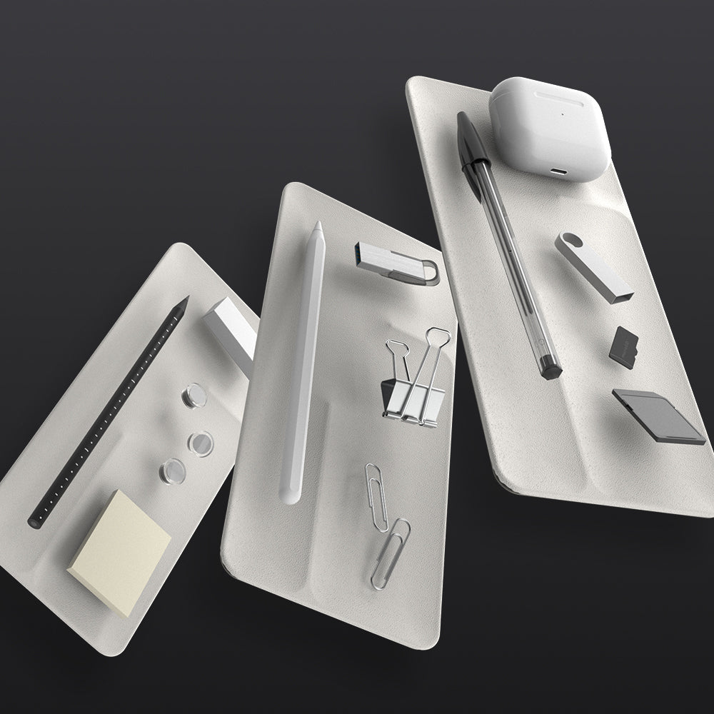 Includes a three-compartment organizer tray to keep pens, pencils, and small office essentials neatly stored, helping you maintain a clutter-free workspace. 