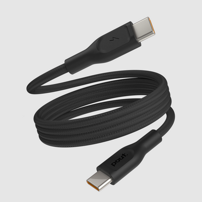 ElectroBoost - Magnetic 100W PD USB-C to USB-C Self-Winding Cable