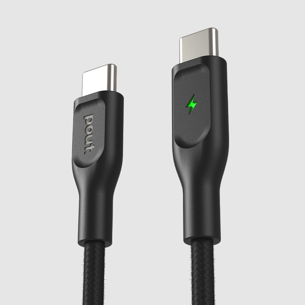 ElectroBoost - Thunderbolt LED 100W PD USB-C to USB-C Data Cable