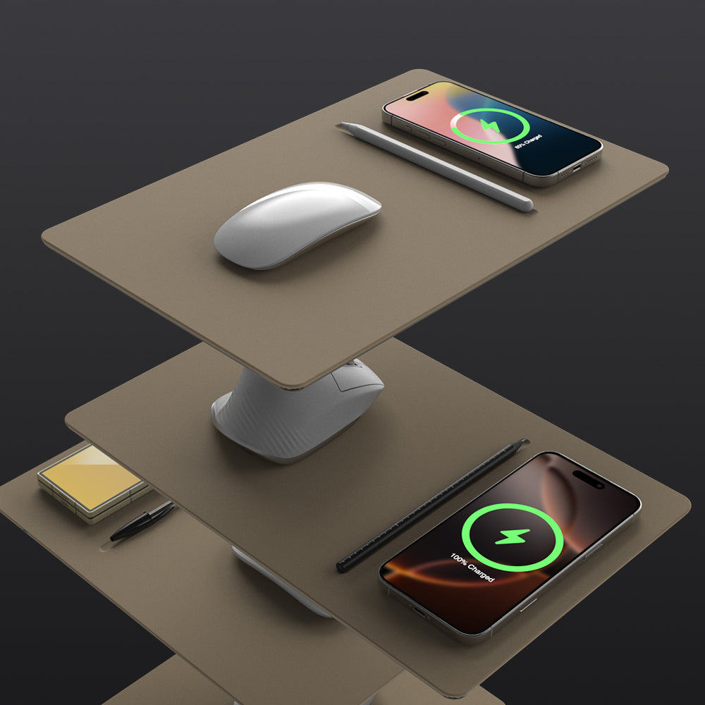 Combines fast wireless charging with a clean, space-saving design, keeping your workspace neat and optimized for productivity.