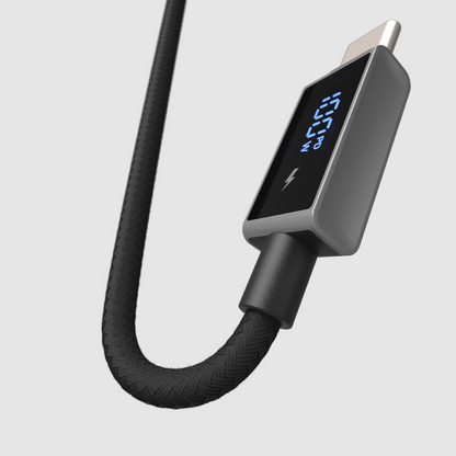 ElectroBoost - LED Display 100W PD USB-C to USB-C Data Cable