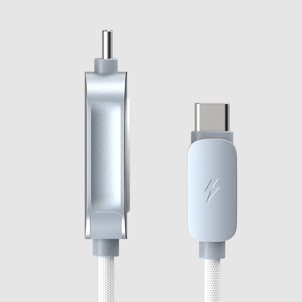 ElectroBoost Duo – 3i-1 100W USB-C to USB-C Cable with Magnetic Charger for Apple Watch & AirPods