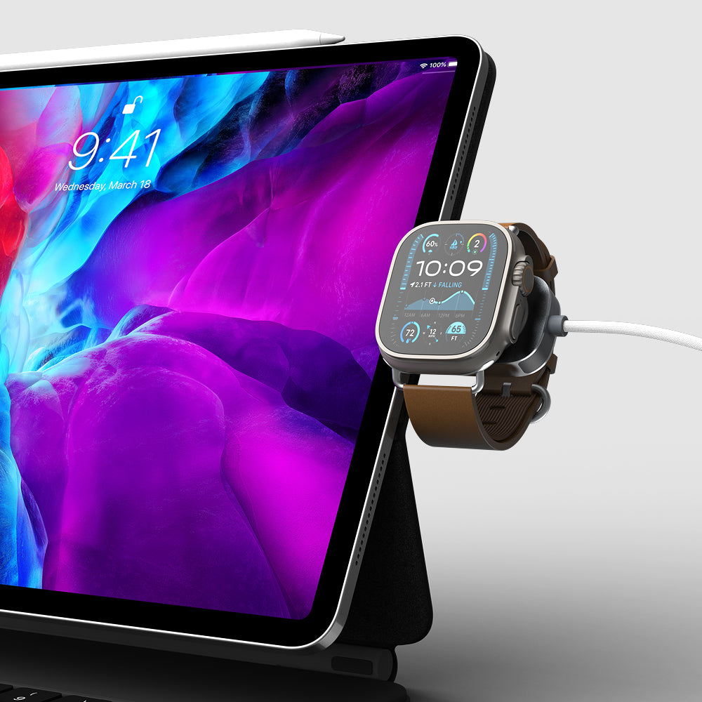 ElectroBoost Duo – 3i-1 100W USB-C to USB-C Cable with Magnetic Charger for Apple Watch & AirPods
