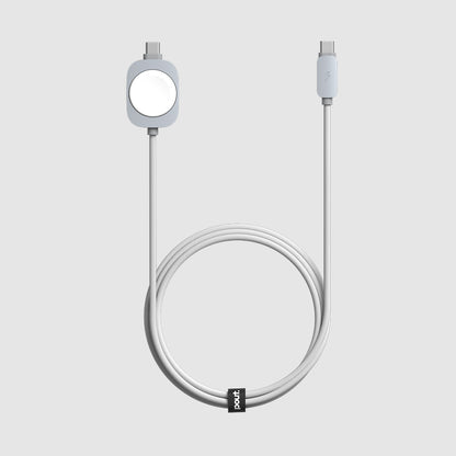 ElectroBoost Duo – 3i-1 100W USB-C to USB-C Cable with Magnetic Charger for Galaxy Watch & Galaxy Buds