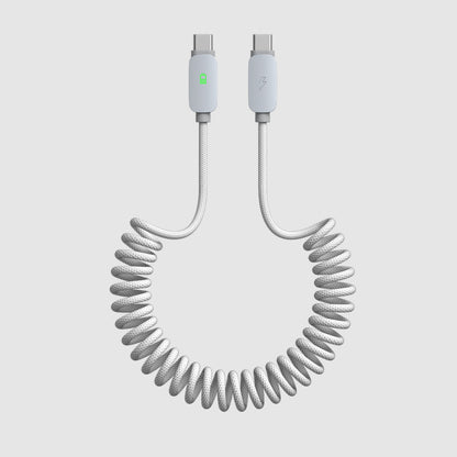 ElectroBoost Flex - 240W PD3.1 Coiled USB-C to USB-C Cable