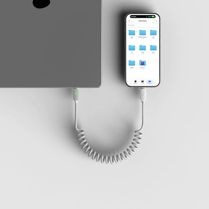 ElectroBoost Flex - 240W PD3.1 Coiled USB-C to USB-C Cable
