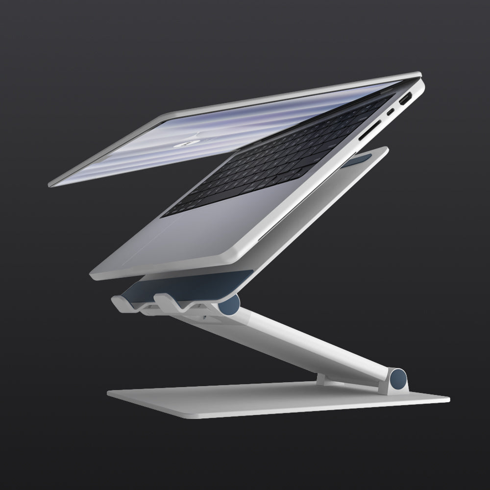 Compatible with 10” to 17” laptops, including MacBook, Dell, HP, Lenovo, ASUS, Acer, Surface, Chromebook, and more. The open-frame design enhances airflow, keeping your laptop cool and efficient.